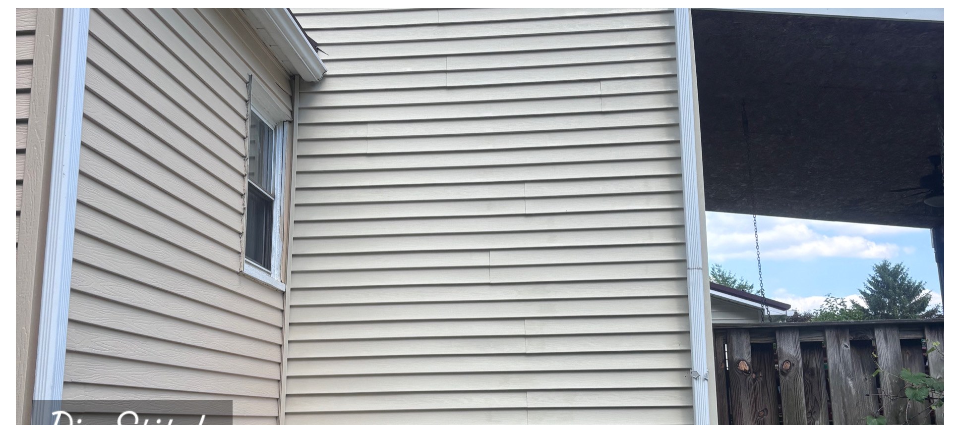 Vinyl siding mildew removal after