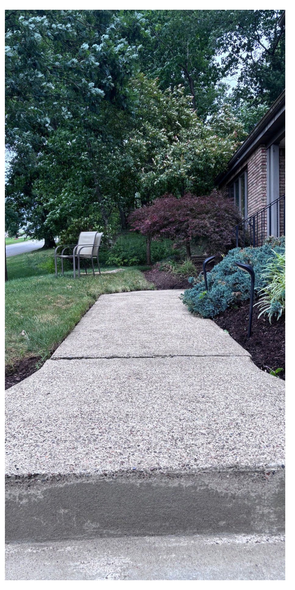 Front walk to home after