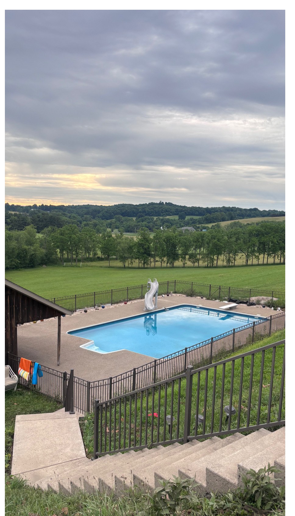 Pool deck surround after