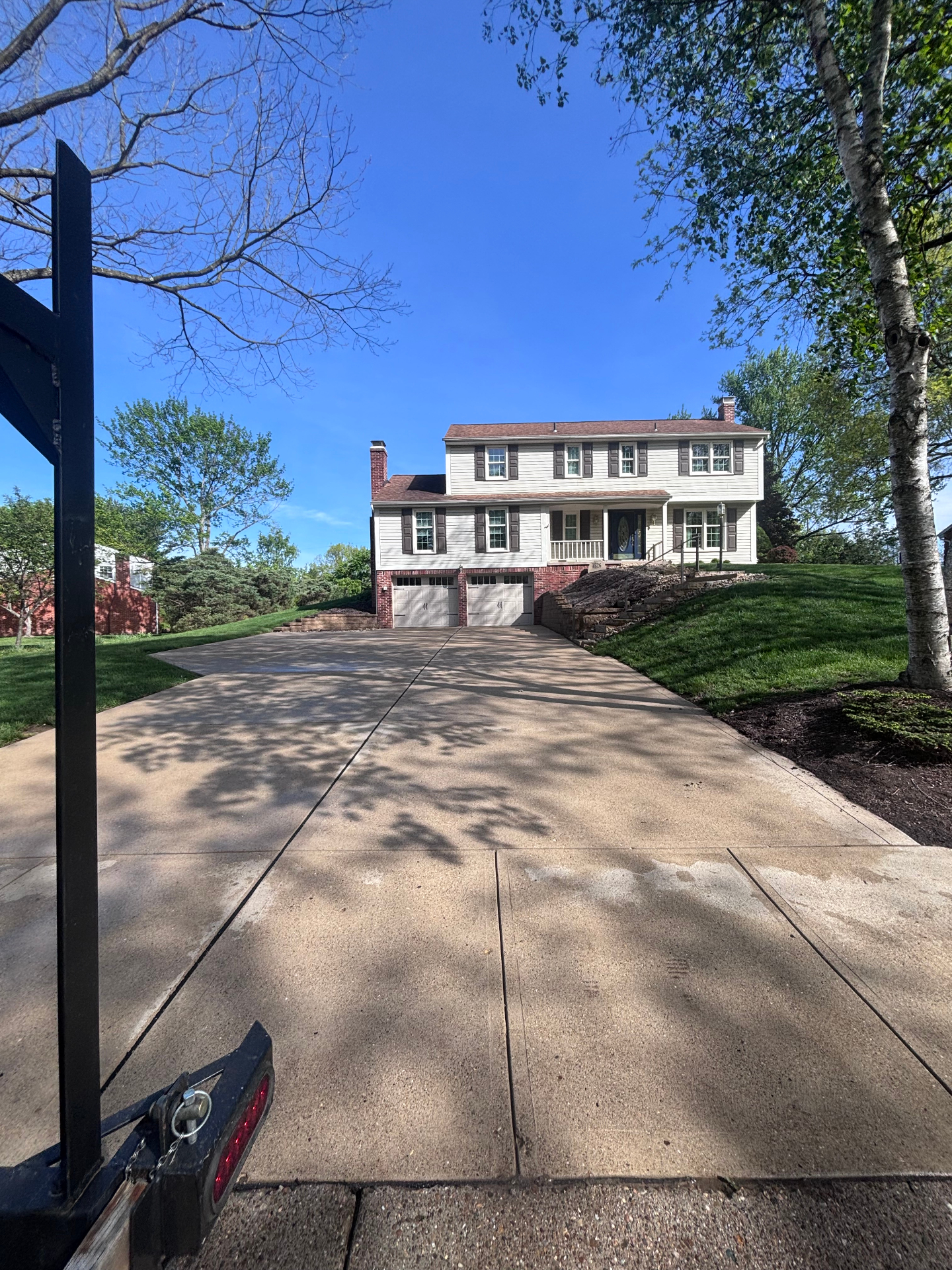 Driveway after cleaning