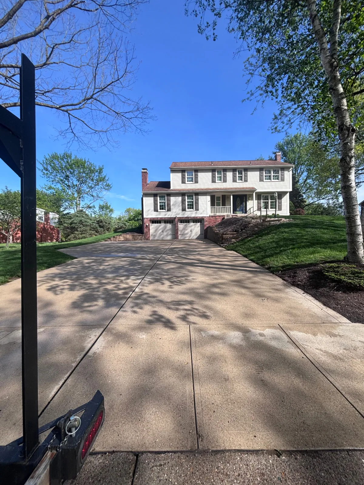 Driveway after cleaning