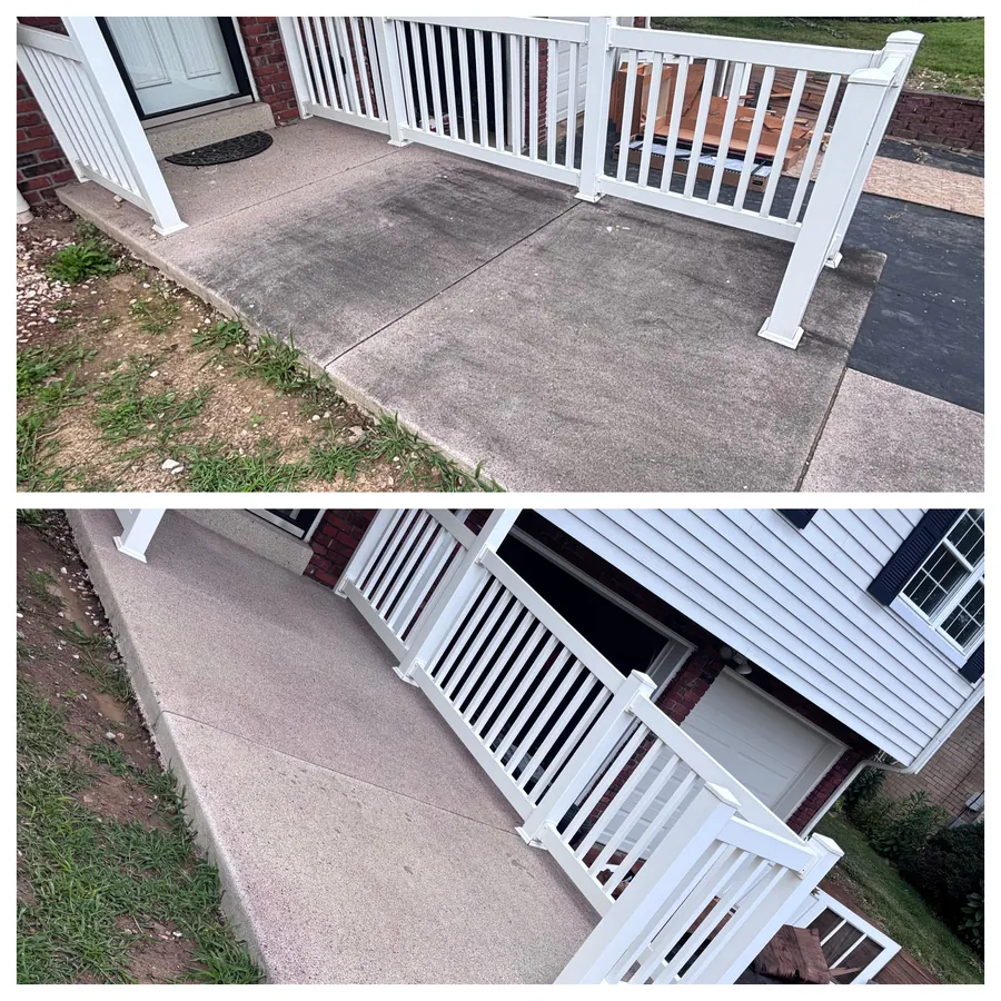 Front porch and walkway concrete